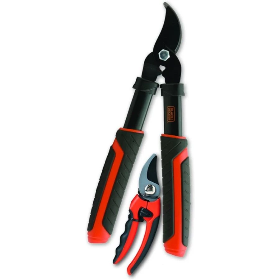Black+Decker BD1824 7-1-2-Inch Bypass Pruner and 15-Inch Lopper Combo Set