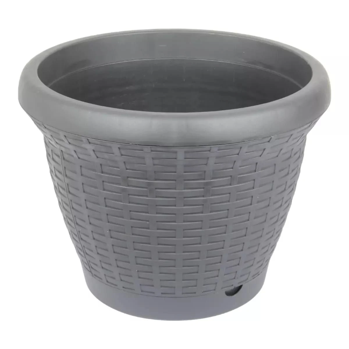 NTHP0322 RATTAN POT 25CM WHITE